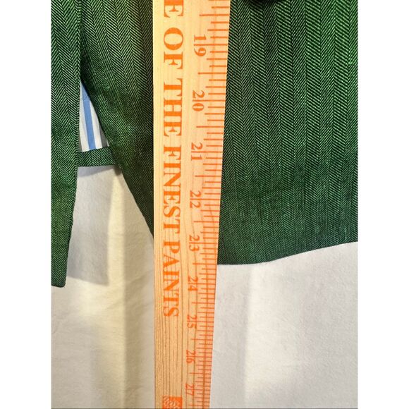Veronica Beard Farley Dickey Green Linen Blend Jacket, Size 2 (XS) - Picture 10 of 12